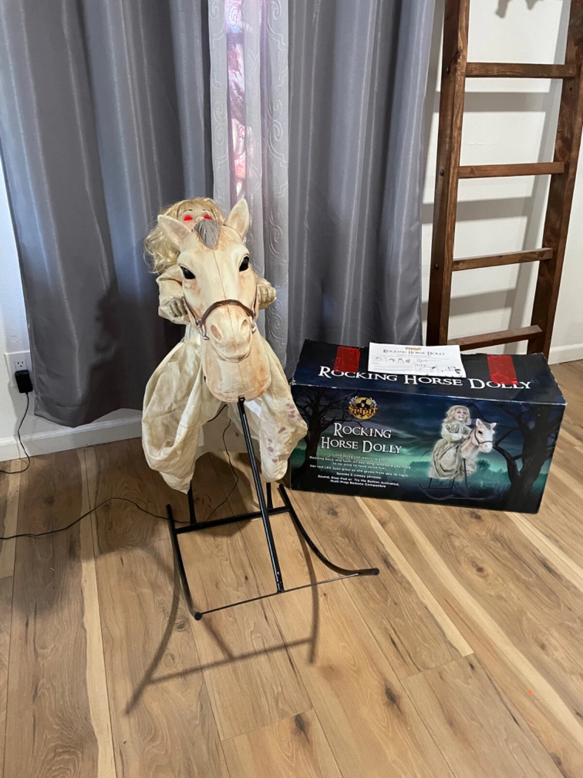 Spirit Halloween Rocking Horse Dolly Animatronic