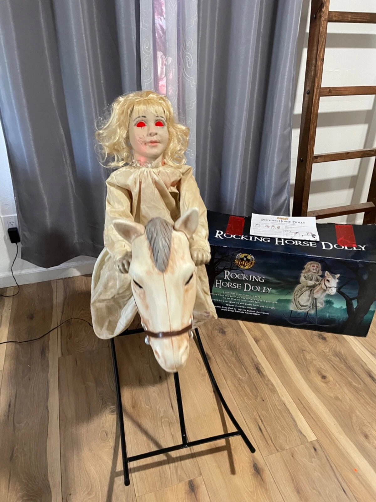 Spirit Halloween Rocking Horse Dolly Animatronic