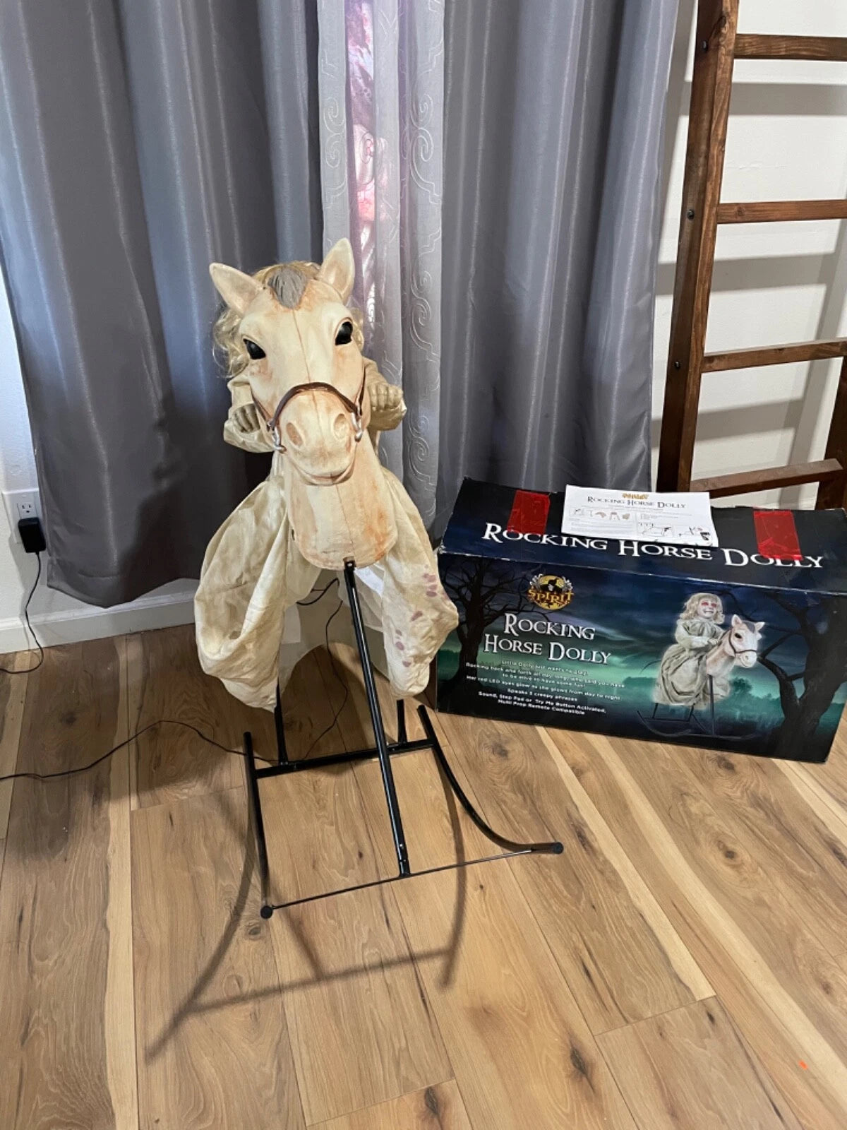 Spirit Halloween Rocking Horse Dolly Animatronic